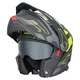 Kask motocyklowy szczękowy 3w1 W-TEC Neovu Graphic ∙ blenda przeciwsłoneczna ∙ demontowalny daszek - Czarno-czerwony