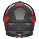 Kask motocyklowy szczękowy 3w1 W-TEC Neovu Graphic ∙ blenda przeciwsłoneczna ∙ demontowalny daszek - Czarno-czerwony