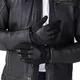 Rękawice motocyklowe W-TEC Trebizat ∙ skórzane z softshellem ∙ piankowa amortyzacja ∙ neoprenowy mankiet na rzep ∙ krótki krój