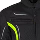 Letnia męska kurtka motocyklowa W-TEC Mirelio ∙ wentylacja AirVent ∙ ochraniacze CE ∙ membrana wodoodporna - Czarny-fluo