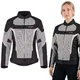 Letnia damska kurtka motocyklowa W-TEC Mirelia ∙ system AirVent ∙ protektory CE ∙ odpinana membrana ∙ elementy odblaskowe Visionight - czarno-szaro-różowy