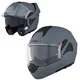 Kask motocyklowy szczękowy W-TEC Sabron P/J ∙ blenda przeciwsłoneczna ∙ system wentylacji ∙ wyjmowana wyściółka - Nardo Grey - Nardo Grey