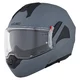 Kask motocyklowy szczękowy W-TEC Sabron P/J ∙ blenda przeciwsłoneczna ∙ system wentylacji ∙ wyjmowana wyściółka - Nardo Grey
