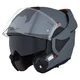 Kask motocyklowy szczękowy W-TEC Sabron P/J ∙ blenda przeciwsłoneczna ∙ system wentylacji ∙ wyjmowana wyściółka - Nardo Grey