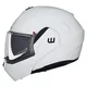 Kask motocyklowy szczękowy W-TEC Sabron P/J ∙ blenda przeciwsłoneczna ∙ system wentylacji ∙ wyjmowana wyściółka - Nardo Grey