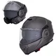 Kask motocyklowy szczękowy W-TEC Zoroz P/J ∙ wizjer pinlock ∙ osłona przeciwsłoneczna ∙ wentylacja - Metaliczny szary