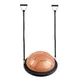 Podkładka balansująca / trener równowagi inSPORTline Dome Edge ∙ Ø 60 cm ∙ taśmy 100 cm / 4,6 kg ∙ do 150 kg - Czerwono-czarny - mus czarno-mokka