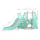 Zjeżdżalnia multifunkcyjna inSPORTline Swingslide 4w1 ∙ z huśtawką i koszem ∙ miś z muzyką ∙ regulowana wysokość ∙ max 40 kg ∙ HDPE ∙ bezpieczna