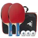 Zestaw do ping-ponga JOOLA Duo 2x Match ∙ rakietki z Ergo Grip ∙ 3 piłeczki Select ∙ ITTF approved ∙ rotacja 84