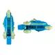 Rolki trójkołowe / wrotki 2w1 WORKER TriGo LED ∙ tryb in-line/tri-skate ∙ kółka z podświetleniem LED ∙ max 60 kg - Niebieski
