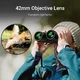 Lornetka Apexel 10x42 AutoFocus ∙ autofokus ∙ powłoki antyrefleksyjne ∙ pryzmat BAK4 ∙ pole widzenia 101 m/1000 m ∙ waga 595 g ∙ aluminiowa obudowa z gumą