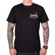 T-shirt Black Heart Respect Tradition ∙ 100% bawełna ∙ krótkie rękawy ∙ okrągły dekolt ∙ rebeliancki nadruk ∙ dla motocyklistów - Czarny