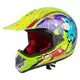 Młodzieżowy kask motocyklowy W-TEC V310 enduro - Zombie neon pomarańczowy - Kropka Duch