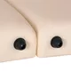 Stół do masażu inSPORTline Japane ∙ składany drewniany ∙ regulacja wysokości 60–85 cm ∙ nośność 250 kg - Biało-pomarańczowy