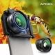 Apexel obiektyw makro zoom 10x-20x ∙ zmiennoogniskowy ∙ uniwersalny klips ∙ do iOS/Android ∙ lekki design