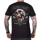 Koszulka męska na motocykl t-shirt BLACK HEART Flame Piston - Czarny - Czarny