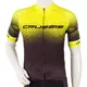 Koszulka kolarska z krótkim rękawem T-shirt Crussis CSW-056 - Czarny-fluo żółty - Czarny-fluo żółty