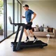 Profesjonalna bieżnia elektryczna składana inSPORTline ZenRun 120 ∙ obrotowy ekran dotykowy 15,6" ∙ 22 km/h ∙ menu PL ∙ nośność 150 kg ∙ Bluetooth