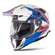 Kask motocyklowy 3w1 W-TEC Valso Graphic - czarno-szary-fluo - biało-czerwono-niebieski