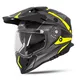 Kask motocyklowy 3w1 W-TEC Valso Graphic - czarno-szary-fluo - czarno-szary-fluo