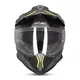 Kask motocyklowy 3w1 W-TEC Valso Graphic - czarno-szary-fluo