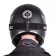 Kask motocyklowy W-TEC Black Heart Retron i gogle Dalhart - Gniewny Czarny