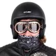 Kask motocyklowy otwarty W-TEC Badachos - Czarny błyszczący