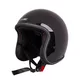 Kask motocyklowy na chopper W-TEC Badachos i gogle Atavist - Czarny błyszczący