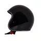 Kask motocyklowy na chopper W-TEC Badachos i gogle Atavist - Czarny błyszczący