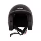Kask motocyklowy na chopper W-TEC Badachos i gogle Atavist - Czarny błyszczący