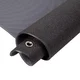 Mata do ćwiczeń inSPORTline Aero Advance 120×60 cm ∙ pianka z pamięcią ∙ 9 mm ∙ antypoślizgowa ∙ otwory ∙ imitacja skóry - Czarno-szary