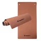 Mata do ćwiczeń inSPORTline Aero Advance 120×60 cm ∙ pianka z pamięcią ∙ 9 mm ∙ antypoślizgowa ∙ otwory ∙ imitacja skóry - Czarno-szary - mokka mus-szary