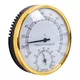 Termometr z higrometrem do sauny inSPORTline ∙ zakres 10–120 °C ∙ wilgotność 0-100 % ∙ Ø 10 cm