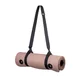 Mata do ćwiczeń inSPORTline Kikami 180x61x0,8 cm ∙ z otworami do zawieszenia ∙ antypoślizgowa ∙ z paskiem transportowym ∙ odporna na pot i wodę - bambus beżowo-brązowy