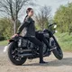 Damskie legginsy motocyklowe W-TEC Noposum z aramidem - Czarny