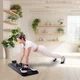 Reformer do pilatesu inSPORTline Trancer Basic ∙ antypoślizgowa deska ∙ składana konstrukcja ∙ stacja na telefon - Fioletowy