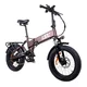 Składany rower elektryczny typu fat bike inSPORTline ISL Baxom 840Wh 20" - Czarny
