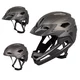 Kask Downhill na rower motor enduro  W-TEC Estreito - Matt Metal - Magic Matt Black