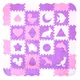 Mata puzzle piankowe inSPORTline Burgino ∙ dla maluchów ∙ 36 elementów ∙ stymulacja motoryki ∙ miękka pianka ∙ z torbą