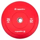 Gumowane obciążenie olimpijskie inSPORTline Bumper Plate Go ∙ 25 kg ∙ 50 mm ∙ powłoka amortyzująca ∙ rdzeń stalowy ∙ wytrzymałe
