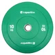 Gumowane obciążenie olimpijskie inSPORTline Bumper Plate Go ∙ 10 kg ∙ 50 mm ∙ powłoka amortyzująca ∙ rdzeń stalowy ∙ wytrzymałe