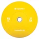 Gumowane obciążenie olimpijskie inSPORTline Bumper Plate Go ∙ 15 kg ∙ 50 mm ∙ powłoka amortyzująca ∙ rdzeń stalowy ∙ wytrzymałe