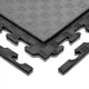 Mata Puzzle tatami podkładka do ćwiczeń inSPORTline Sazegul 100x100x2 cm - mousse mousse-czarny, wzór 5 pasków - szaro-czarny, wzór 5 pasków