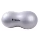 Piłka gimnastyczna / „fasolka” inSPORTline Peanut 50 cm · rehabilitacyjno-treningowa · z pompką · nośność 250 kg - Szary - Szary