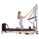 Wieża do reformera Pilates inSPORTline Driftaler ∙ nośność 100 kg ∙ drewniany drążek roll-down ∙ 8 sprężyn ∙ uchwyt V ∙ 53 oczka