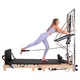 Wieża do reformera Pilates inSPORTline Driftaler ∙ nośność 100 kg ∙ drewniany drążek roll-down ∙ 8 sprężyn ∙ uchwyt V ∙ 53 oczka