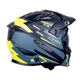 Kask motocyklowy modułowy W-TEC Badalone Graphic ∙ zapięcie mikrometryczne ∙ miejsce na interkom ∙ zdejmowana szczęka - matowy czarno-żółty