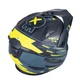 Kask motocyklowy modułowy W-TEC Badalone Graphic ∙ zapięcie mikrometryczne ∙ miejsce na interkom ∙ zdejmowana szczęka - matowy czarno-żółty