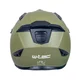 Kask motocyklowy modułowy W-TEC Badalone Army ∙ 3w1 ∙ waga 1250 g ∙ skorupa ABS ∙ blenda przeciwsłoneczna - beżowy matowy