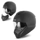 Kask modułowy motocyklowy W-TEC Satalone ∙ 2 w 1 ∙ homologacja ∙ skorupa ABS ∙ wyjmowana wyściółka ∙ zapięcie mikrometryczne - Black Matt - Black Matt